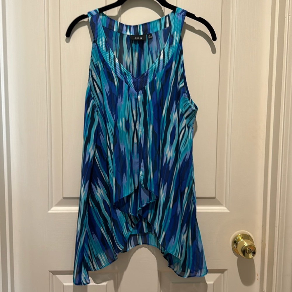 Lightweight sheer sleeveless  blouse